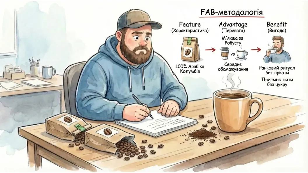 FAB-методологія в копірайтингу — трансформація характеристик товару у вигоди для клієнта